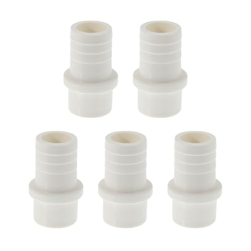 Hihaha Kunststoff-Schlauchstutzen 1,3" x1,2 Gerader Rohrverbinder Weiß 5 Stück Hihaha Kunststoff-Schlauchstutzen 1,3" x1,2 Gerader Rohrverbinder Weiß 5 Stück von Hihaha