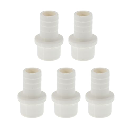 Hihaha Kunststoff-Schlauchstutzen 1,3"x1" Gerader Durchgangsrohrverbinder Weiß 5 Stück Hihaha Kunststoff-Schlauchstutzen 1,3"x1" Gerader Durchgangsrohrverbinder Weiß 5 Stück von Hihaha