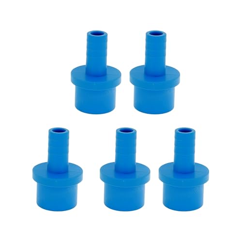 Hihaha Kunststoff-Schlauchstutzen 1"x0.5" Gerader Durchgangsrohrverbinder Blau 5 Stück Hihaha Kunststoff-Schlauchstutzen 1"x0.5" Gerader Durchgangsrohrverbinder Blau 5 Stück von Hihaha
