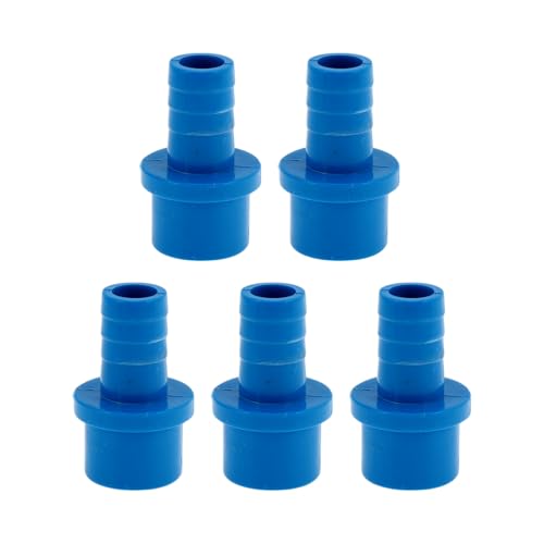 Hihaha Kunststoff-Schlauchstutzen 1"x0.6" Gerader Durchgangsrohrverbinder Blau 5 Stück Hihaha Kunststoff-Schlauchstutzen 1"x0.6" Gerader Durchgangsrohrverbinder Blau 5 Stück von Hihaha
