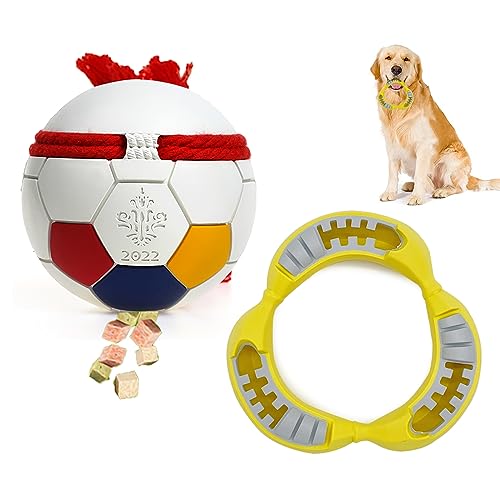 Hihope Kauspielzeug für aggressive Kauer, Kauspielzeug für Welpen, Kauspielzeug und Leckerliball, Naturkautschuk, unzerstörbares Hundespielzeug für kleine und mittelgroße Hunde Hihope Kauspielzeug für aggressive Kauer, Kauspielzeug für Welpen, Kauspielzeug und Leckerliball, Naturkautschuk, unzerstörbares Hundespielzeug für kleine und mittelgroße Hunde von Hihope
