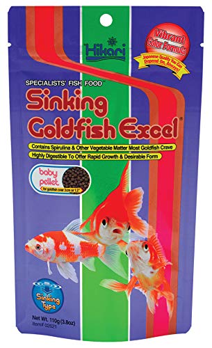 Hikari Goldfish Excel 3.88 oz | Sinking Baby Pellet | Balanced Daily Fish Food von Hikari