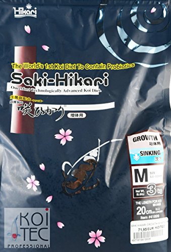 SAKI HIKARI Growth Sinking M ca. 6mm 3 KG. Das Koifutter für die Champions von Hikari