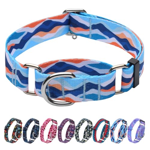 Hikiko Martingale-Halsband für Hunde ohne Schnalle, für Jungen, Herren, rutschfest, für kleine Hunde, Blauer Berg, Größe S Hikiko Martingale-Halsband für Hunde ohne Schnalle, für Jungen, Herren, rutschfest, für kleine Hunde, Blauer Berg, Größe S von Hikiko