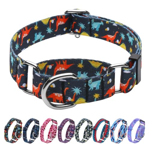 Hikiko Martingale Halsband für Hunde ohne Schnalle, für Jungen und Herren, kein Ziehen, für kleine Hunde, Dinosaurier, Größe S Hikiko Martingale Halsband für Hunde ohne Schnalle, für Jungen und Herren, kein Ziehen, für kleine Hunde, Dinosaurier, Größe S von Hikiko