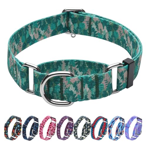 Hikiko Martingale-Halsband für Hunde ohne Schnalle, tropische Feiertage, Hundehalsband für mittelgroße Hunde, grüne Blätter, Größe M Hikiko Martingale-Halsband für Hunde ohne Schnalle, tropische Feiertage, Hundehalsband für mittelgroße Hunde, grüne Blätter, Größe M von Hikiko