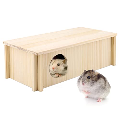Hamster Holzhaus mehrkammernhaus Hamster Holz Meerschweinchen Haus für Käfig Haustier Holzhaus 2 Kammern nager Haus Hamster-Versteckhaus Holz für kleine Haustiere Chinchilla Ratte Rennmäuse Rechteck Hamster Holzhaus mehrkammernhaus Hamster Holz Meerschweinchen Haus für Käfig Haustier Holzhaus 2 Kammern nager Haus Hamster-Versteckhaus Holz für kleine Haustiere Chinchilla Ratte Rennmäuse Rechteck von Hileyu