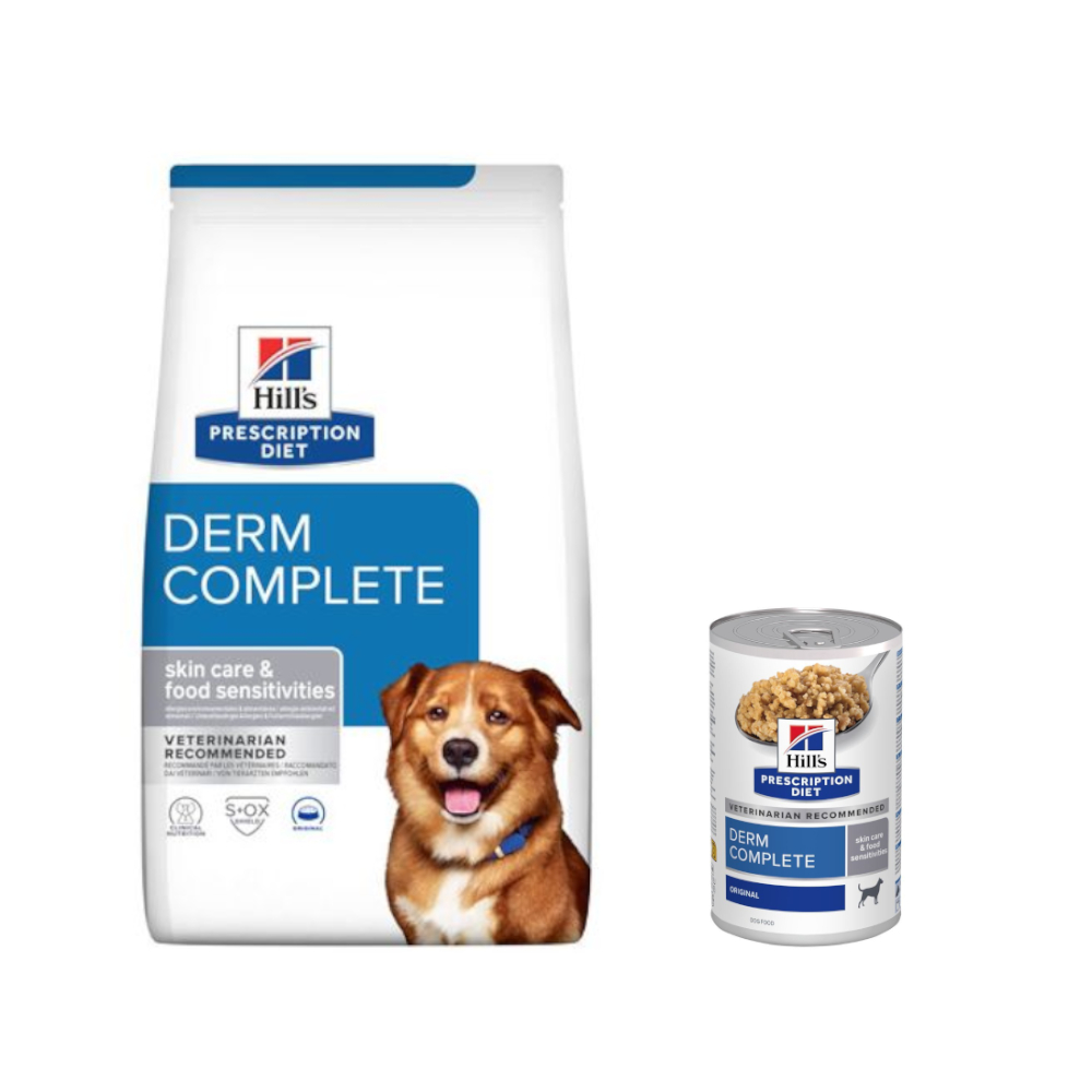 10 kg / 12 kg Hill's Prescription Diet + passendes Nassfutter gratis! - 12 kg Derm Complete mit Reis & Ei + 3 x 370 g Nassfutter 10 kg / 12 kg Hill's Prescription Diet + passendes Nassfutter gratis! - 12 kg Derm Complete mit Reis & Ei + 3 x 370 g Nassfutter von Hill's Prescription Diet