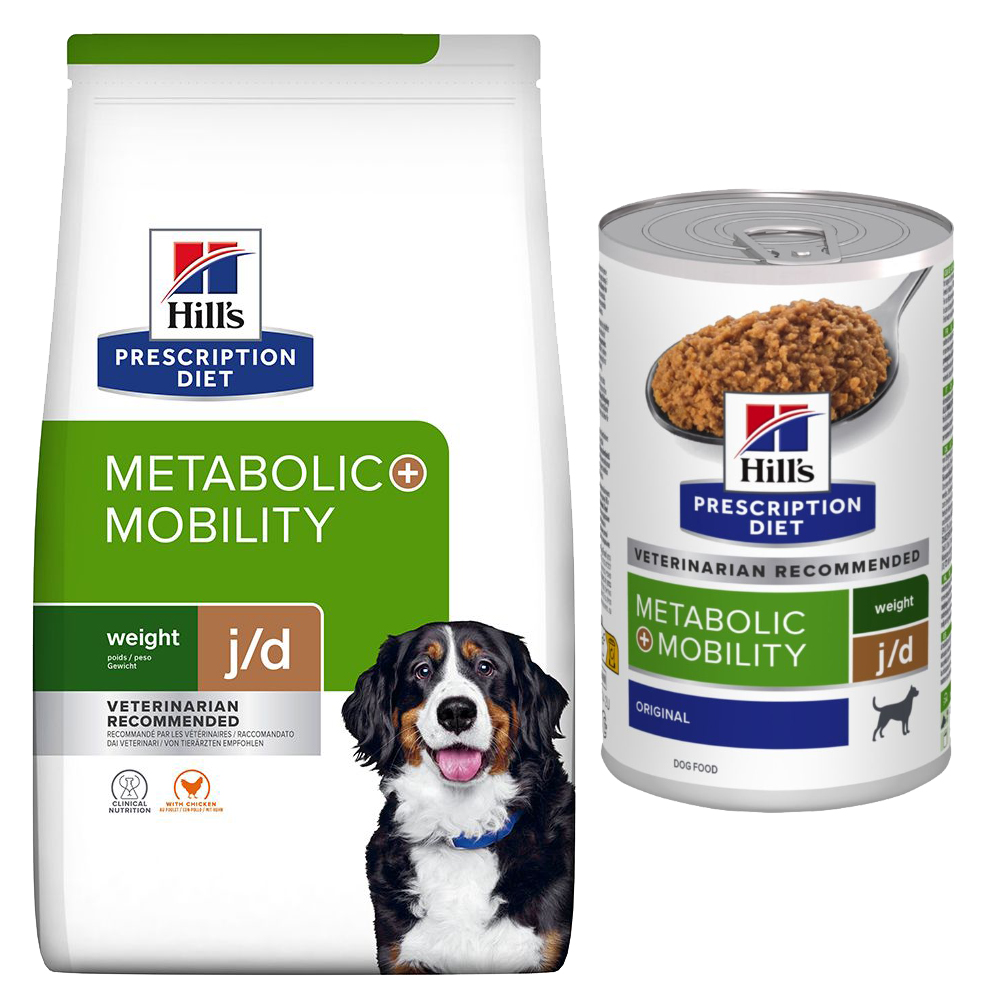 10 kg / 12 kg Hill's Prescription Diet + passendes Nassfutter gratis! - 12 kg Metabolic + Mobility mit Huhn + 3 x 370 g Nassfutter 10 kg / 12 kg Hill's Prescription Diet + passendes Nassfutter gratis! - 12 kg Metabolic + Mobility mit Huhn + 3 x 370 g Nassfutter von Hill's Prescription Diet
