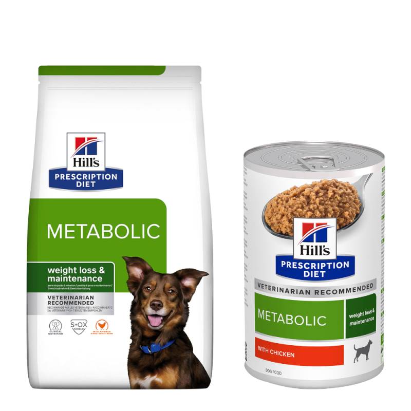 10 kg / 12 kg Hill's Prescription Diet + passendes Nassfutter gratis! - 12 kg Metabolic Gewichtsmanagement mit Huhn + 3 x 370 g Nassfutter 10 kg / 12 kg Hill's Prescription Diet + passendes Nassfutter gratis! - 12 kg Metabolic Gewichtsmanagement mit Huhn + 3 x 370 g Nassfutter von Hill's Prescription Diet