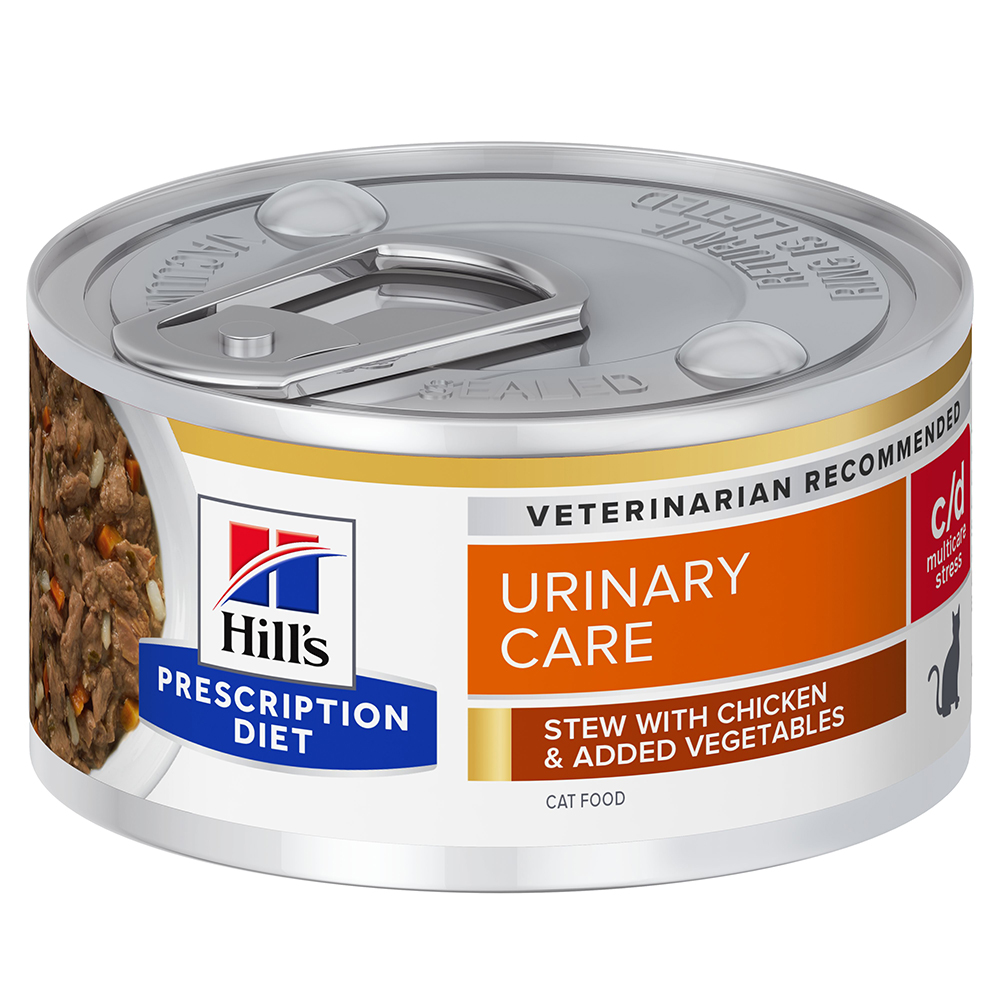 2 + 1 gratis! 3 x Hill’s Prescription Diet  - c/d Multicare Stress Urinary Care mit Huhn 3 x (12 x 82 g) von Hill's Prescription Diet