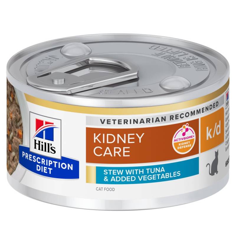 2 + 1 gratis! 3 x Hill’s Prescription Diet  - k/d Kidney Care Ragout mit Thunfisch & zugefügtem Gemüse 3 x (24 x 82 g) von Hill's Prescription Diet