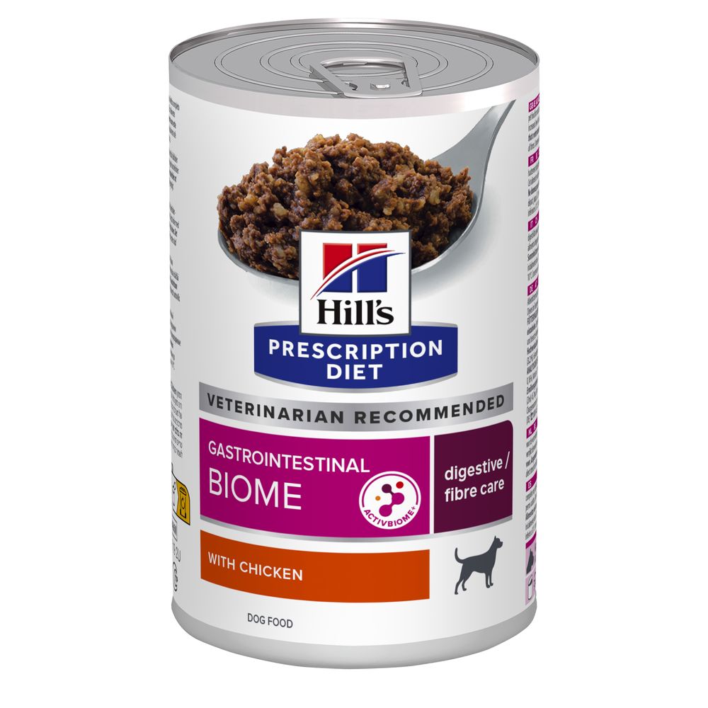 24 + 12 gratis! 36 x 350 g / 360 g / 370 g Hill’s Prescription Diet  - Gastrointestinal Biome mit Huhn 3 x (12 x 370 g) von Hill's Prescription Diet
