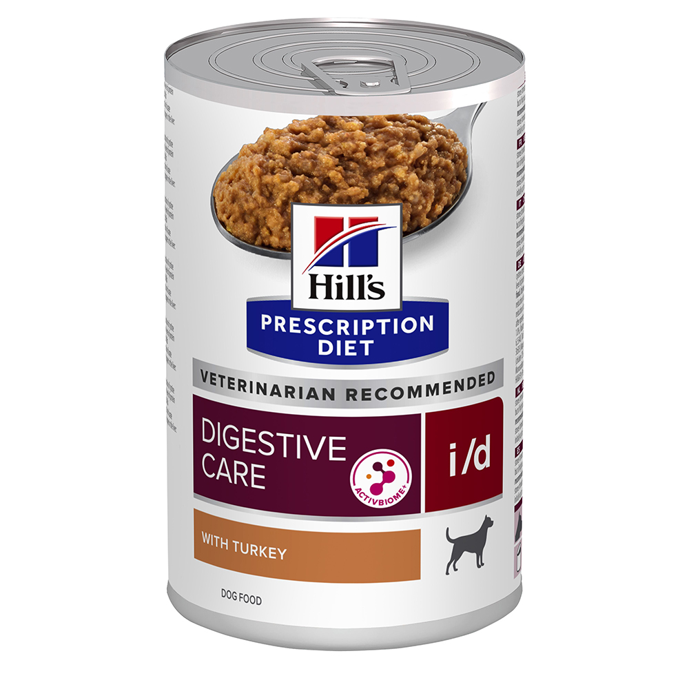 24 + 12 gratis! 36 x 354 g / 360 g / 370 g Hill's Prescription Diet - i/d Digestive Care mit Truthahn 3 x (12 x 360 g) von Hill's Prescription Diet