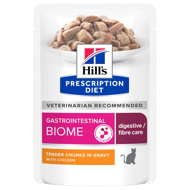 24 + 12 gratis! 36 x 85 g Hill’s Prescription Diet - Gastrointestinal Biome mit Huhn von Hill's Prescription Diet