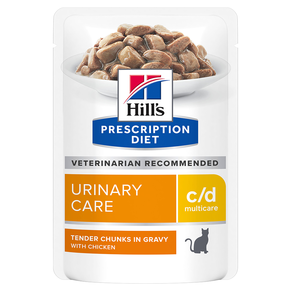24 + 12 gratis! 36 x 85 g Hill’s Prescription Diet Nassfutter - c/d Multicare Urinary Care mit Huhn von Hill's Prescription Diet