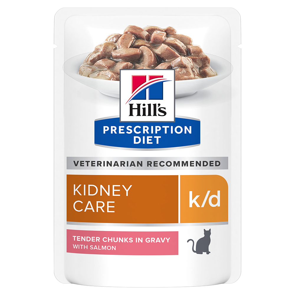 24 + 12 gratis! 36 x 85 g Hill’s Prescription Diet Nassfutter - k/d Kidney Care mit Lachs von Hill's Prescription Diet