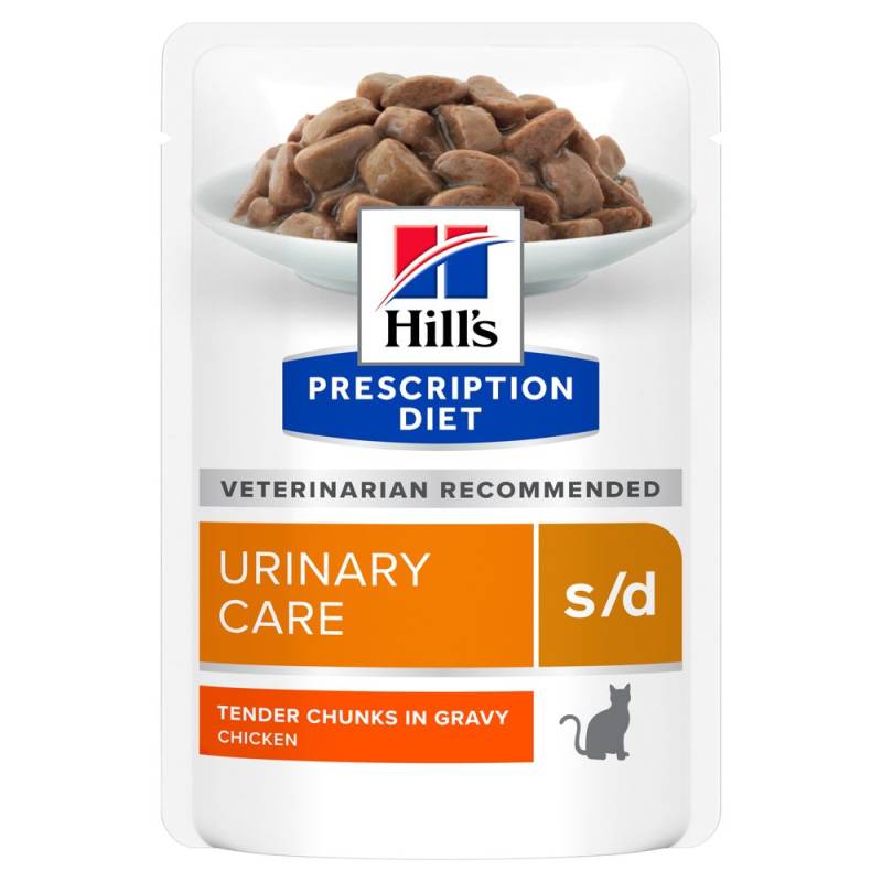24 + 12 gratis! 36 x 85 g Hill’s Prescription Diet Nassfutter - s/d Urinary Care mit Huhn von Hill's Prescription Diet