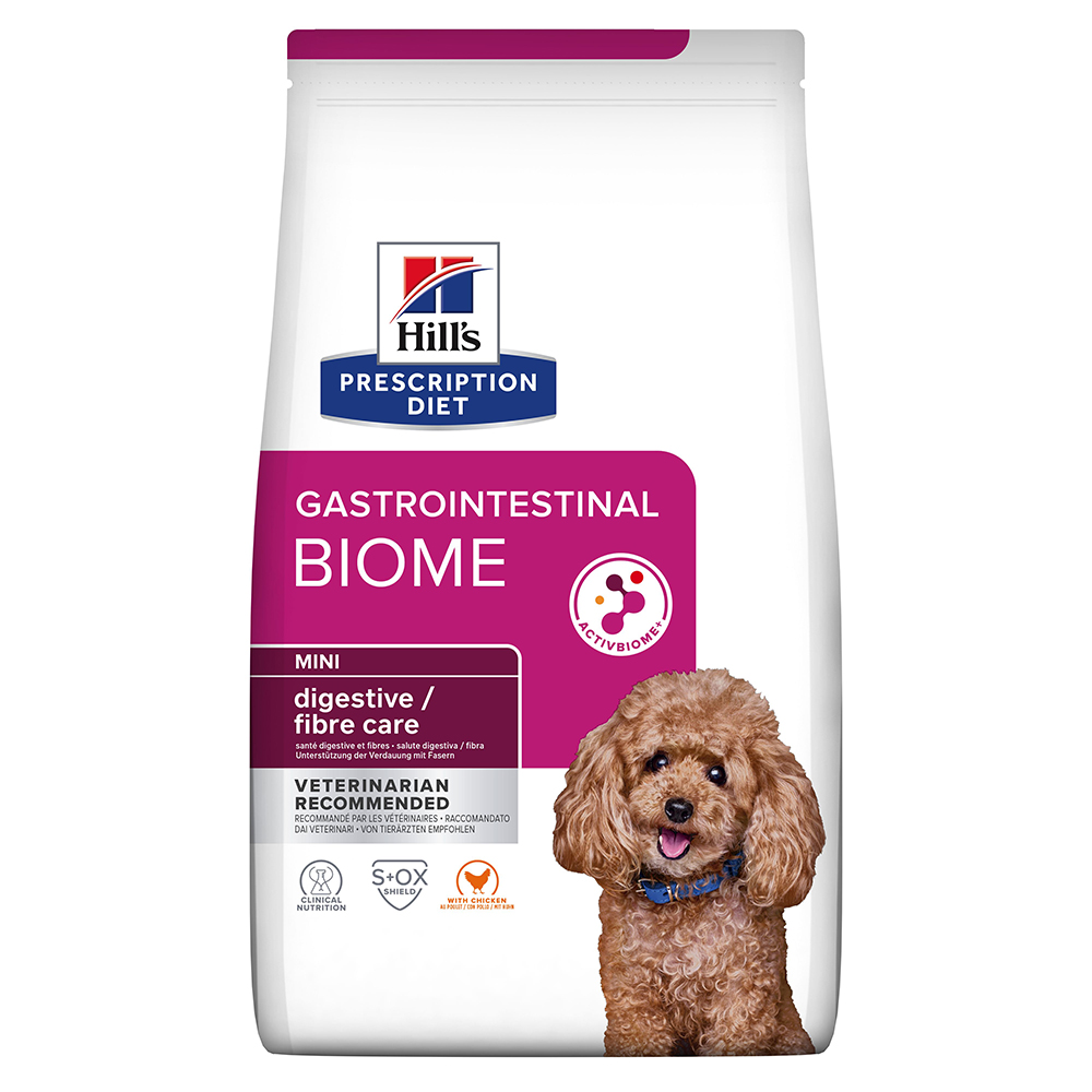 Hill's Prescription Diet Gastrointestinal Biome Mini Trockenfutter für Hunde mit Huhn - Sparpaket: 2 x 6 kg von Hill's Prescription Diet