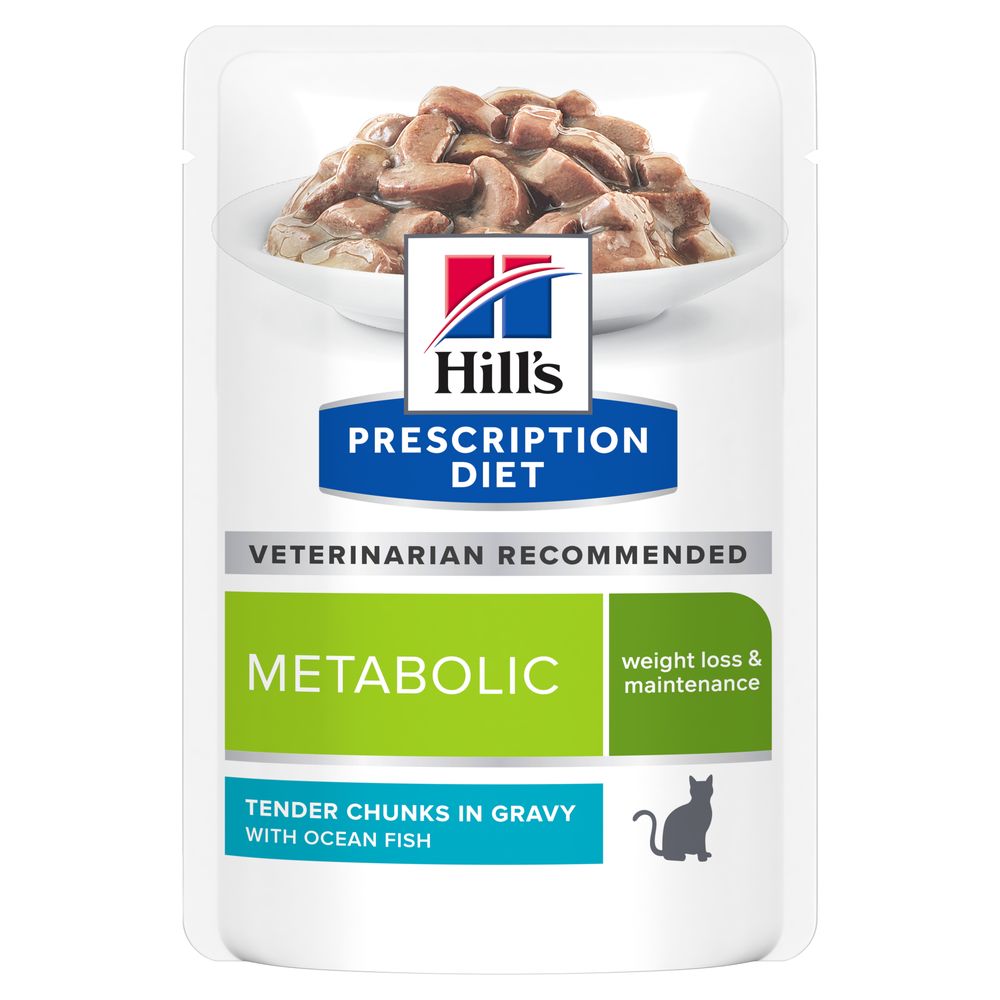 Hill’s Prescription Diet Metabolic mit Meeresfisch - 12 x 85 g von Hill's Prescription Diet