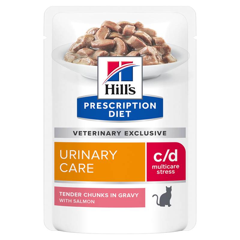 Hill’s Prescription Diet c/d Multicare Stress Urinary Care mit Lachs - Sparpaket: 24 x 85 g von Hill's Prescription Diet