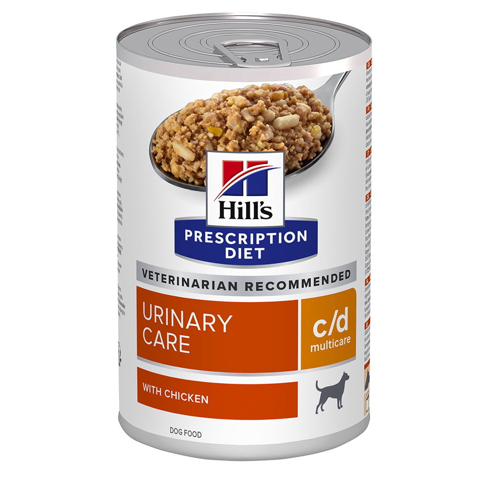 Hill's Prescription Diet c/d Multicare Urinary Care Nassfutter für Hunde mit Huhn - Sparpaket: 24 x 370 g von Hill's Prescription Diet