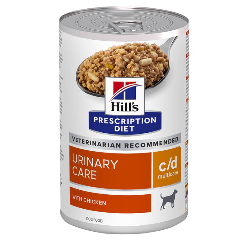 Hill's Prescription Diet c/d Multicare Urinary Care Nassfutter für Hunde mit Huhn - Sparpaket: 48 x 370 g von Hill's Prescription Diet