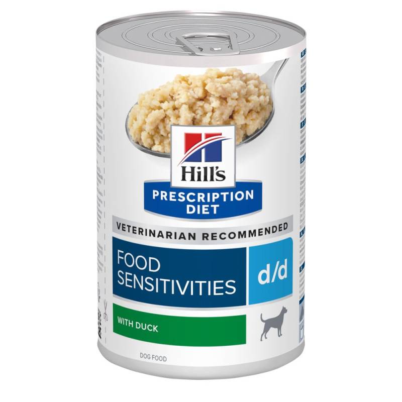 Hill's Prescription Diet d/d Food Sensitivities Nassfutter für Hunde mit Ente - 12 x 370 g von Hill's Prescription Diet