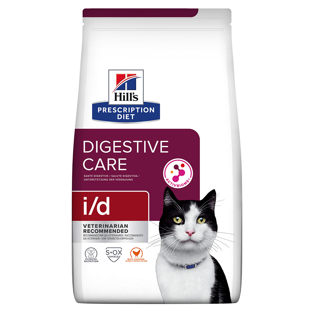 Hill's Prescription Diet i/d Digestive Care Trockenfutter für Katzen mit Huhn - Sparpaket: 2 x 8 kg von Hill's Prescription Diet