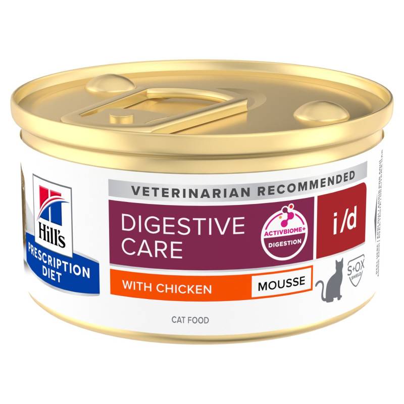 Hill's Prescription Diet i/d Digestive Care Mousse für Katzen Huhn - Huhn (12 x 85 g) von Hill's Prescription Diet