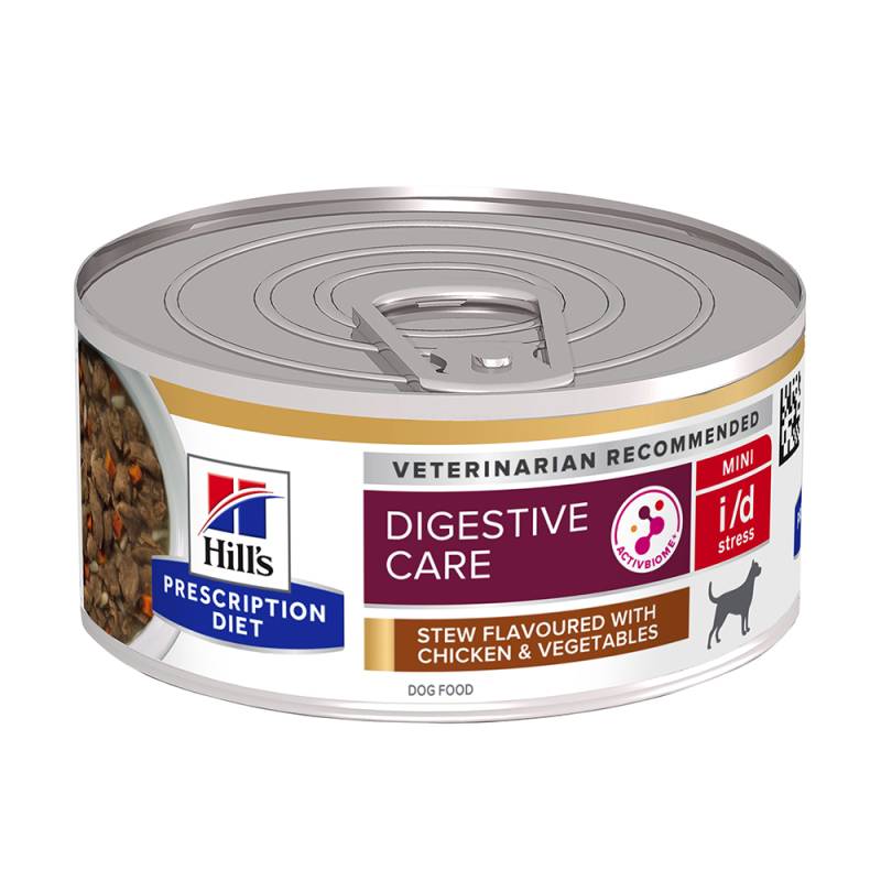 Hill's Prescription Diet i/d Stress Mini Digestive Care mit Huhn - Sparpaket: 48 x 156 g von Hill's Prescription Diet