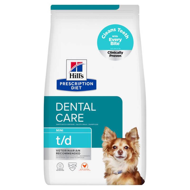 Hill's Prescription Diet t/d Dental Care Mini mit Huhn - Sparpaket: 3 x 3 kg Hill's Prescription Diet t/d Dental Care Mini mit Huhn - Sparpaket: 3 x 3 kg von Hill's Prescription Diet
