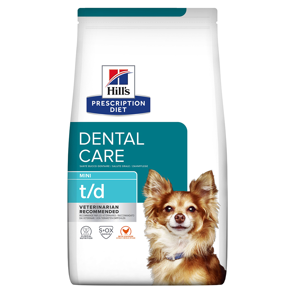 Hill's Prescription Diet t/d Dental Care Mini mit Huhn - Sparpaket: 3 x 3 kg Hill's Prescription Diet t/d Dental Care Mini mit Huhn - Sparpaket: 3 x 3 kg von Hill's Prescription Diet
