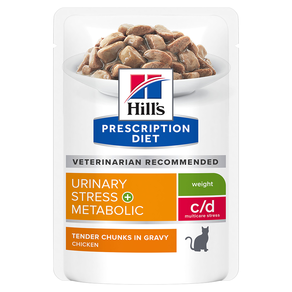 Hill's Prescription Diet zum Sonderpreis! - c/d Multicare Stress + Metabolic mit Huhn (12 x 85 g) von Hill's Prescription Diet