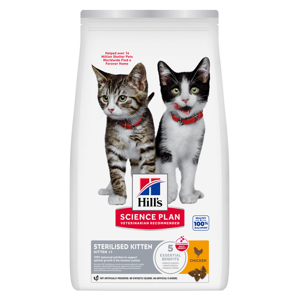 2 + 1 gratis! 3 x 1,5 kg / 2,5 kg Hill's Science Plan - Sterilised Kitten von Hill's Science Plan