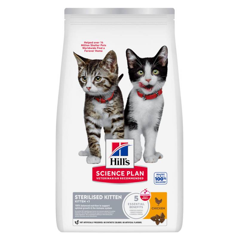 2 + 1 gratis! 3 x 1,5 kg / 2,5 kg Hill's Science Plan - Sterilised Kitten von Hill's Science Plan