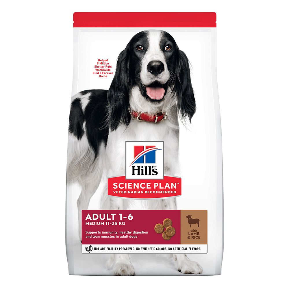 4 kg gratis! 18 kg Hill's Science Plan - Adult 1-6 Medium mit Lamm & Reis 4 kg gratis! 18 kg Hill's Science Plan - Adult 1-6 Medium mit Lamm & Reis von Hill's Science Plan