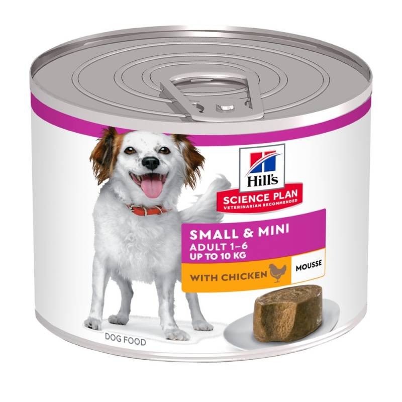 9 + 3 gratis! 12 x 200 g Hill's Science Plan Mousse - Adult Small & Mini Huhn von Hill's Science Plan