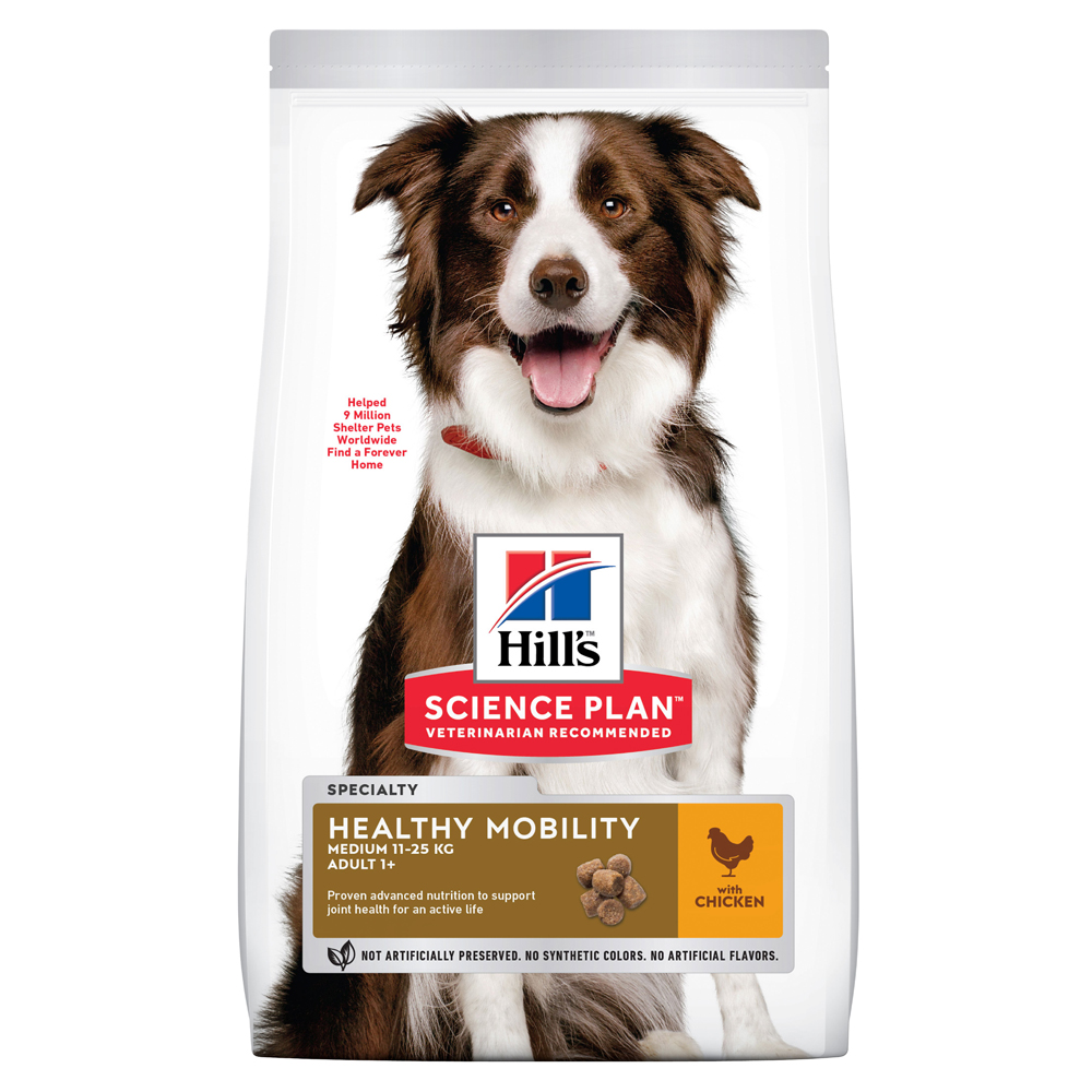 Hill's Science Plan Adult 1+ Healthy Mobility Medium mit Huhn - Sparpaket: 2 x 14 kg von Hill's Science Plan