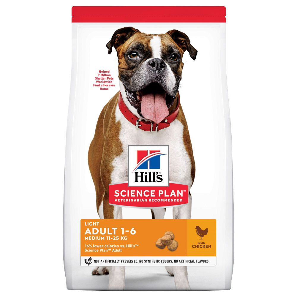 Hill's Science Plan Adult 1-6 Light Medium mit Huhn - Sparpaket: 2 x 14 kg Hill's Science Plan Adult 1-6 Light Medium mit Huhn - Sparpaket: 2 x 14 kg von Hill's Science Plan