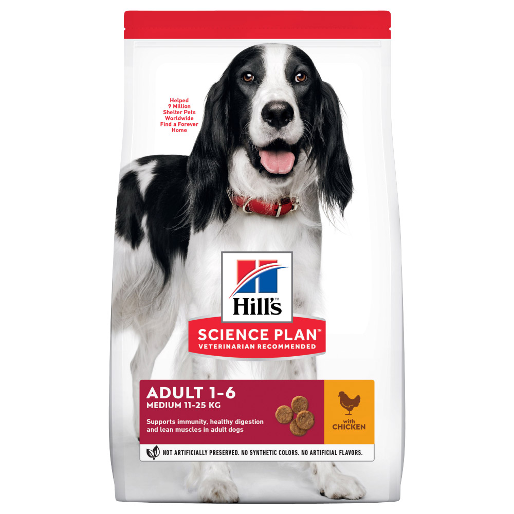 Hill's Science Plan Adult 1-6 Medium mit Huhn - 14 kg von Hill's Science Plan