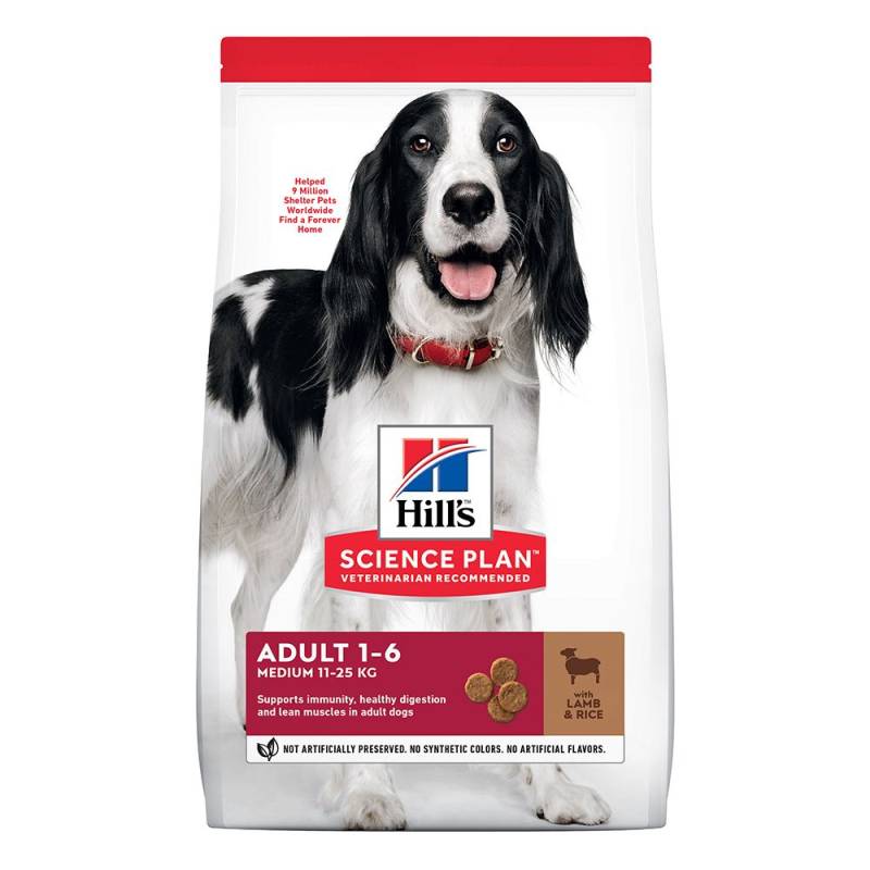 Hill's Science Plan Adult 1-6 Medium mit Lamm & Reis - 14 kg von Hill's Science Plan