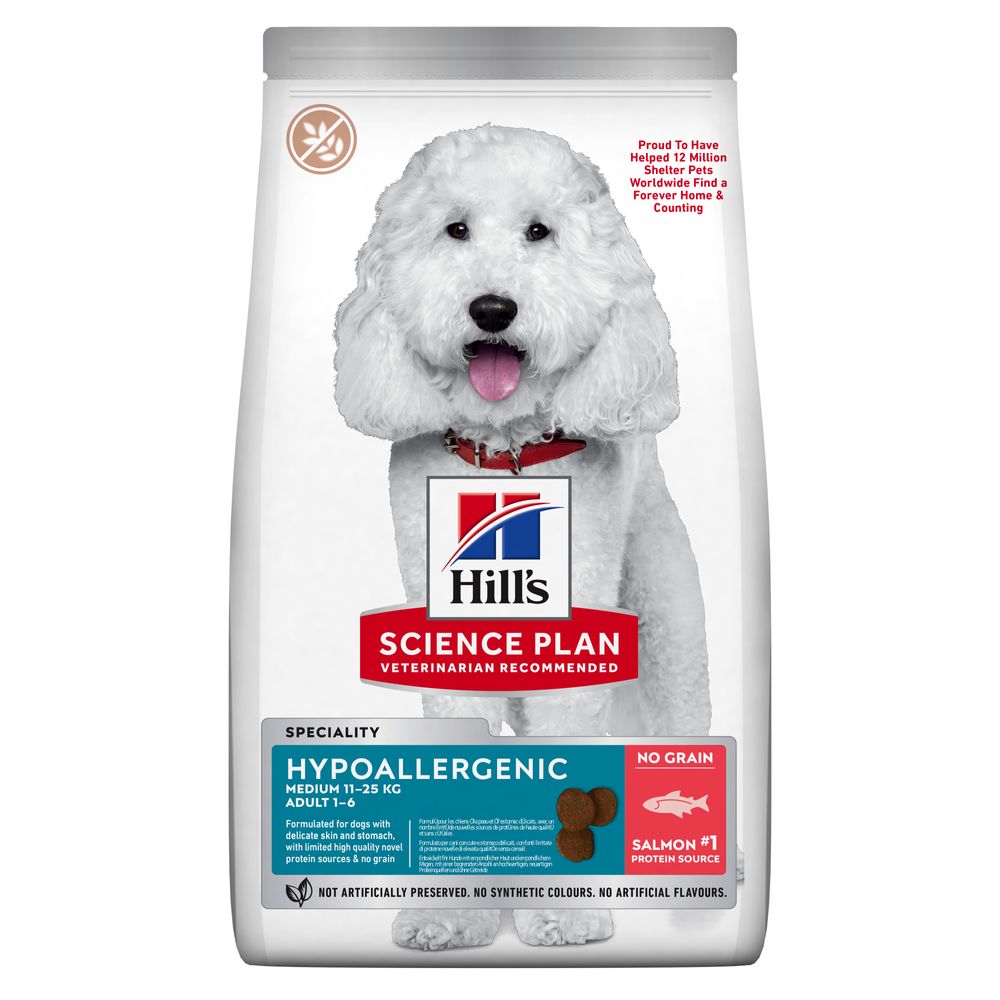 Hill's Science Plan Adult Hypoallergenic Medium mit Lachs - 14 kg von Hill's Science Plan