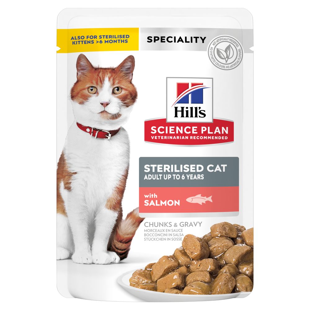 Hill's Science Plan Adult Sterilised - Sparpaket: Lachs (48 x 85 g) Hill's Science Plan Adult Sterilised - Sparpaket: Lachs (48 x 85 g) von Hill's Science Plan