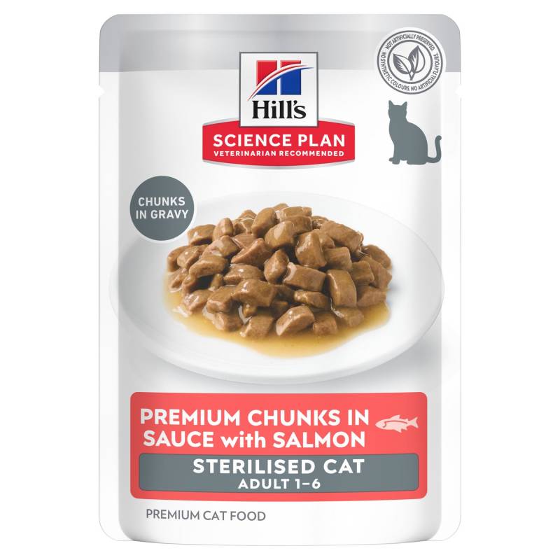Hill's Science Plan Adult Sterilised - Sparpaket: Lachs (24 x 85 g) von Hill's Science Plan
