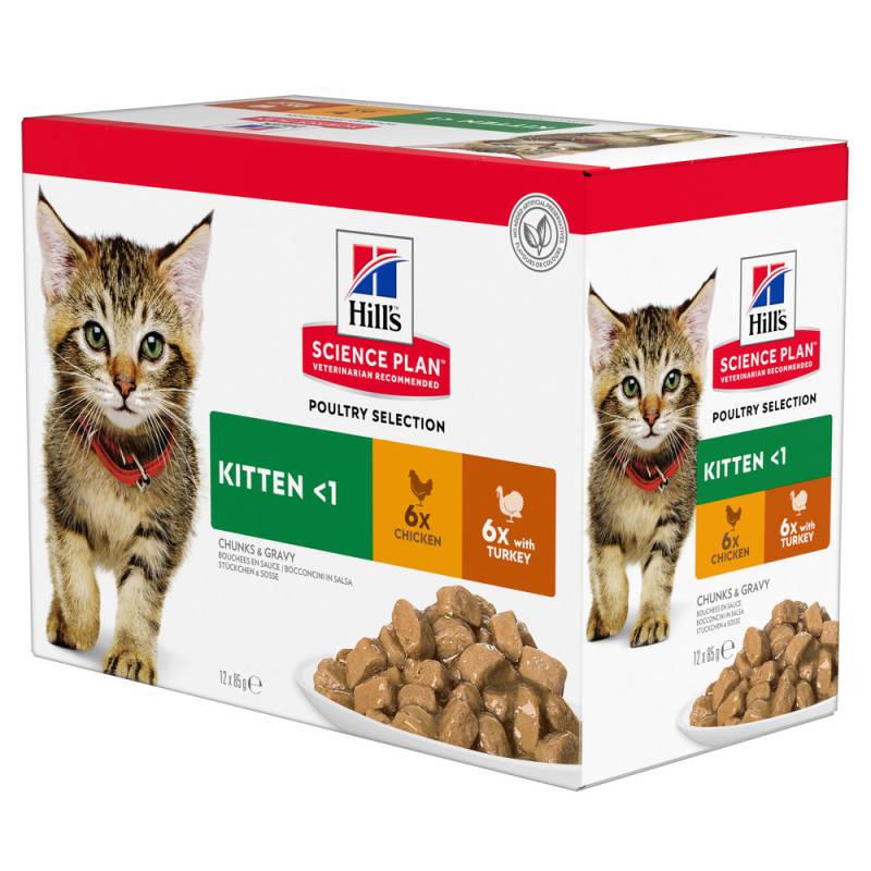 Hill's Science Plan Kitten  - Geflügelauswahl (12 x 85 g) von Hill's Science Plan