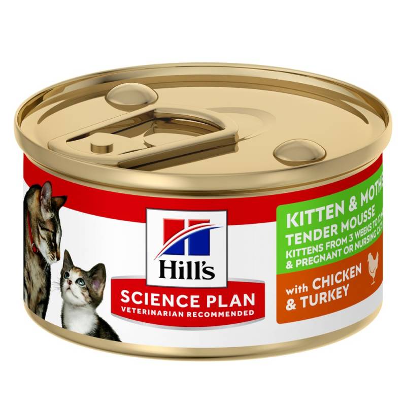 Hill's Science Plan Kitten & Mother Tender Mousse mit Huhn und Truthahn - 48 x 85 g von Hill's Science Plan