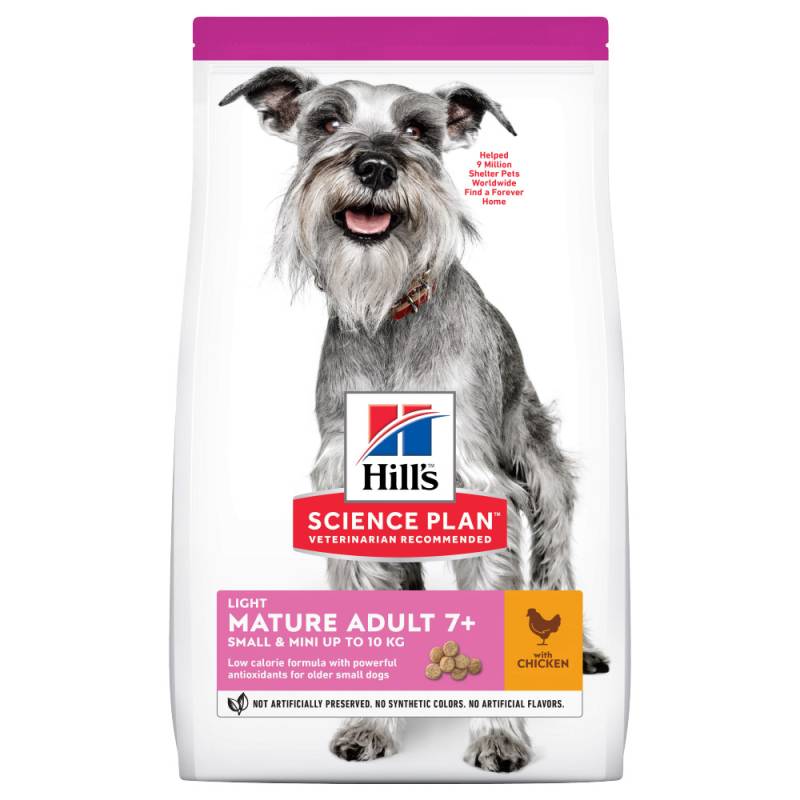 Hill's Science Plan Mature Adult 7+ Small & Mini Light mit Huhn - 2,5 kg von Hill's Science Plan