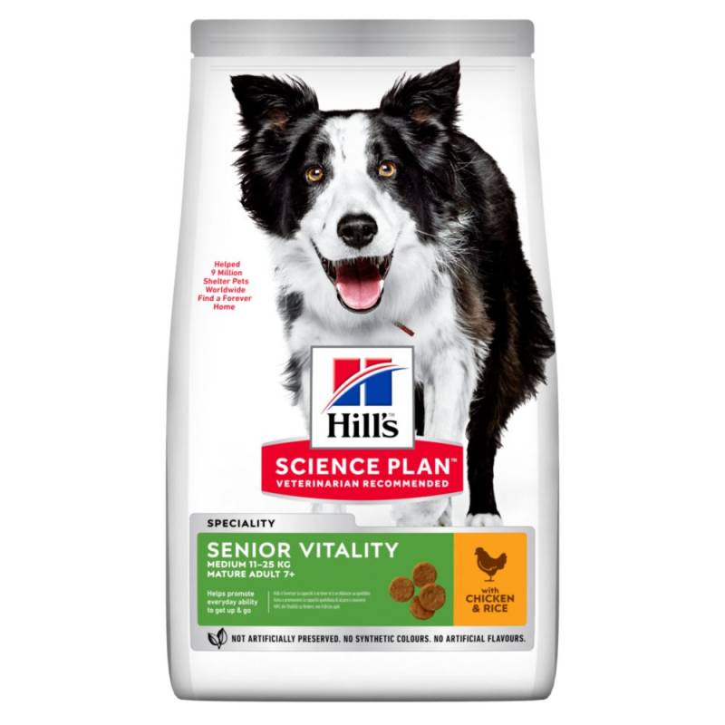 Hill's Science Plan Mature Adult Senior Vitality 7+ Medium mit Huhn - Sparpaket: 2 x 14 kg von Hill's Science Plan