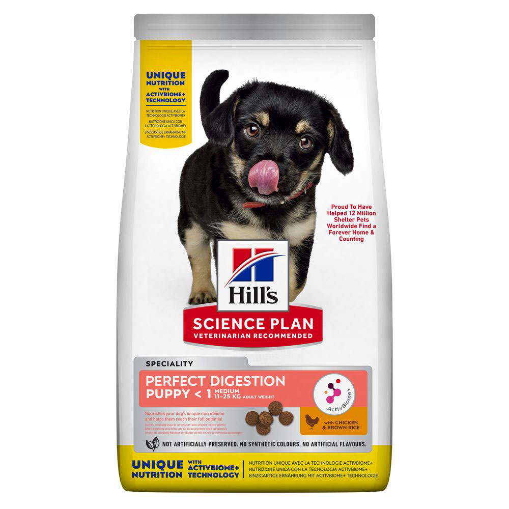 Hill's Science Plan Medium Puppy Perfect Digestion - Sparpaket: 2 x 14 kg von Hill's Science Plan